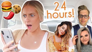 Letting YOUTUBERS decide what I eat for 24 HOURS!