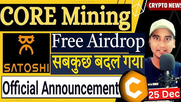 SATOSHI BTCS MINING 3 News | Coremining new update | Satoshi new update | Corecoin price Prediction?