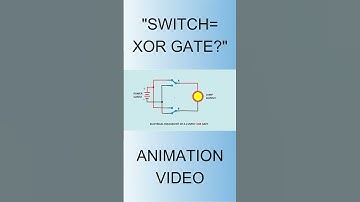 "Switch=XOR Gate?",Electrical Equivalent of 2-Input XOR Gate,Animation Video, #electronicslab