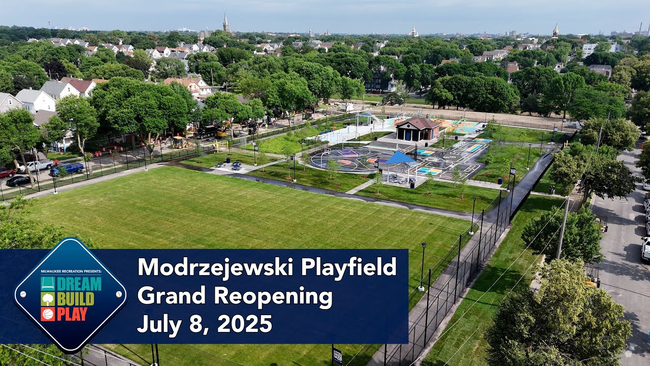 MILWAUKEE RECREATION RIBBON CUTTING AT RENOVATED MODRZEJEWSKI PLAYFIELD & FIELDHOUSE