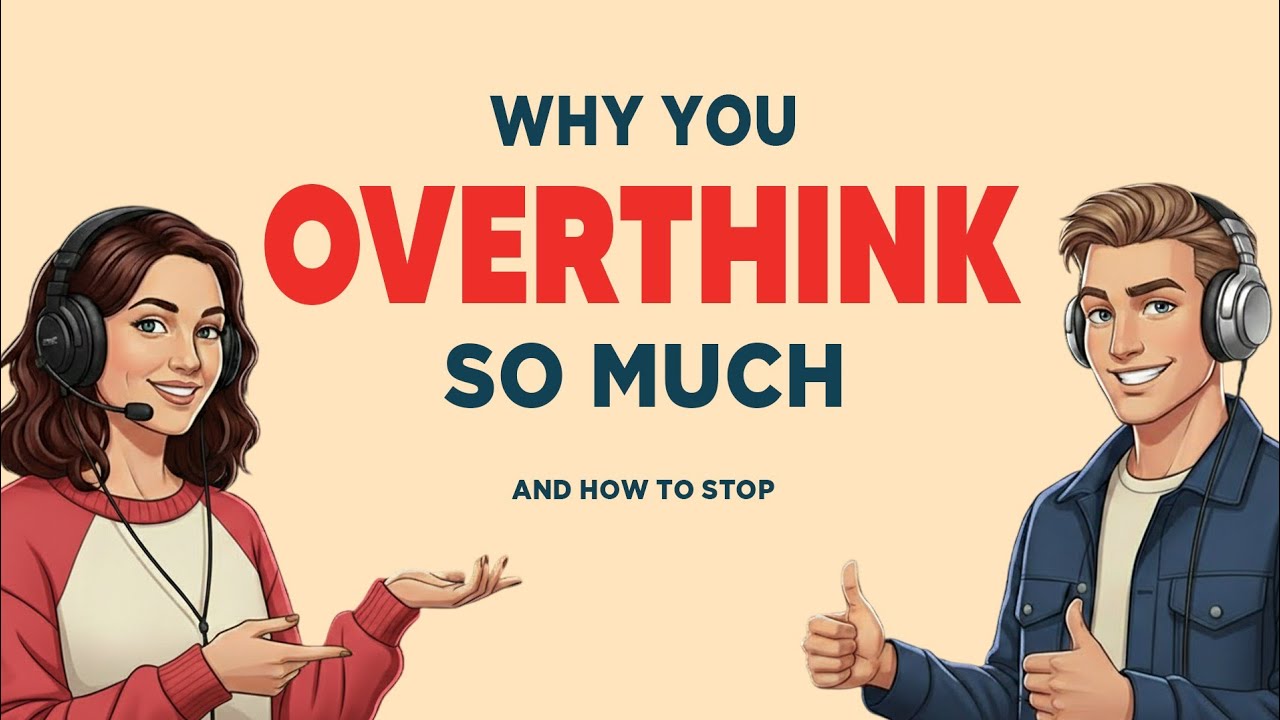 Easy English Podcast for Daily Life Conversation | Why You Overthink So Much (And How to Stop)