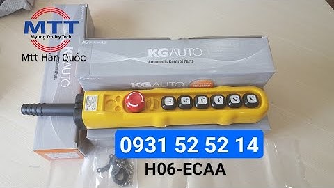 Tay bấm điều khiền cầu trục 6 nút H06 - Ray điện cầu trục -Cáp dẹt cầu trục -Chổi tiếp điện cầu trục