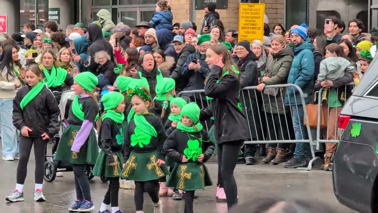 Montréal's 200th Saint Patrick's Day Parade March 16 2025 Very Young Irish Dancers