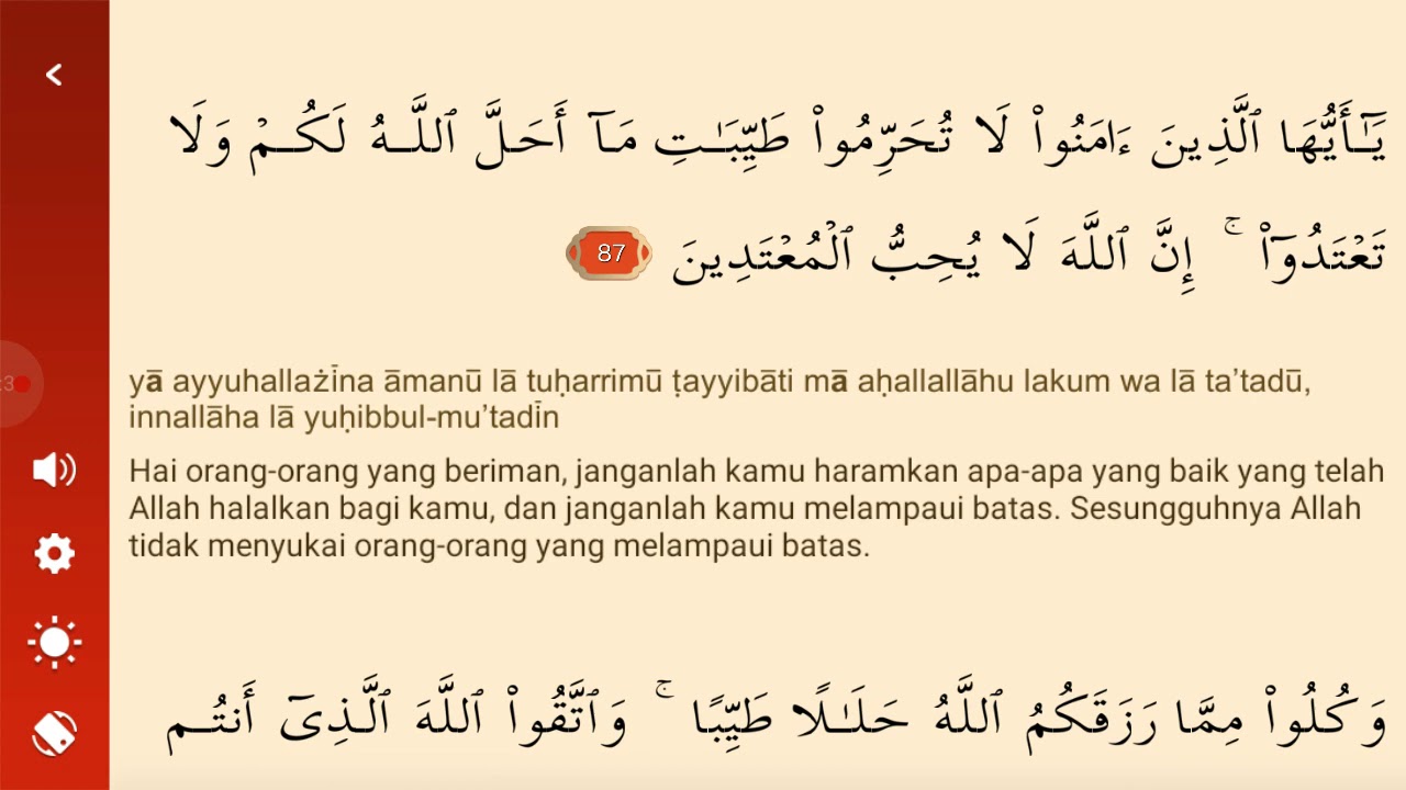 Surah Al Maidah Ayat Dan Artinya