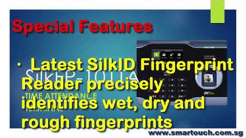 Biometric Fingerprint Machine SilkFP-101TA Special Features Integrated with Time Attendance System