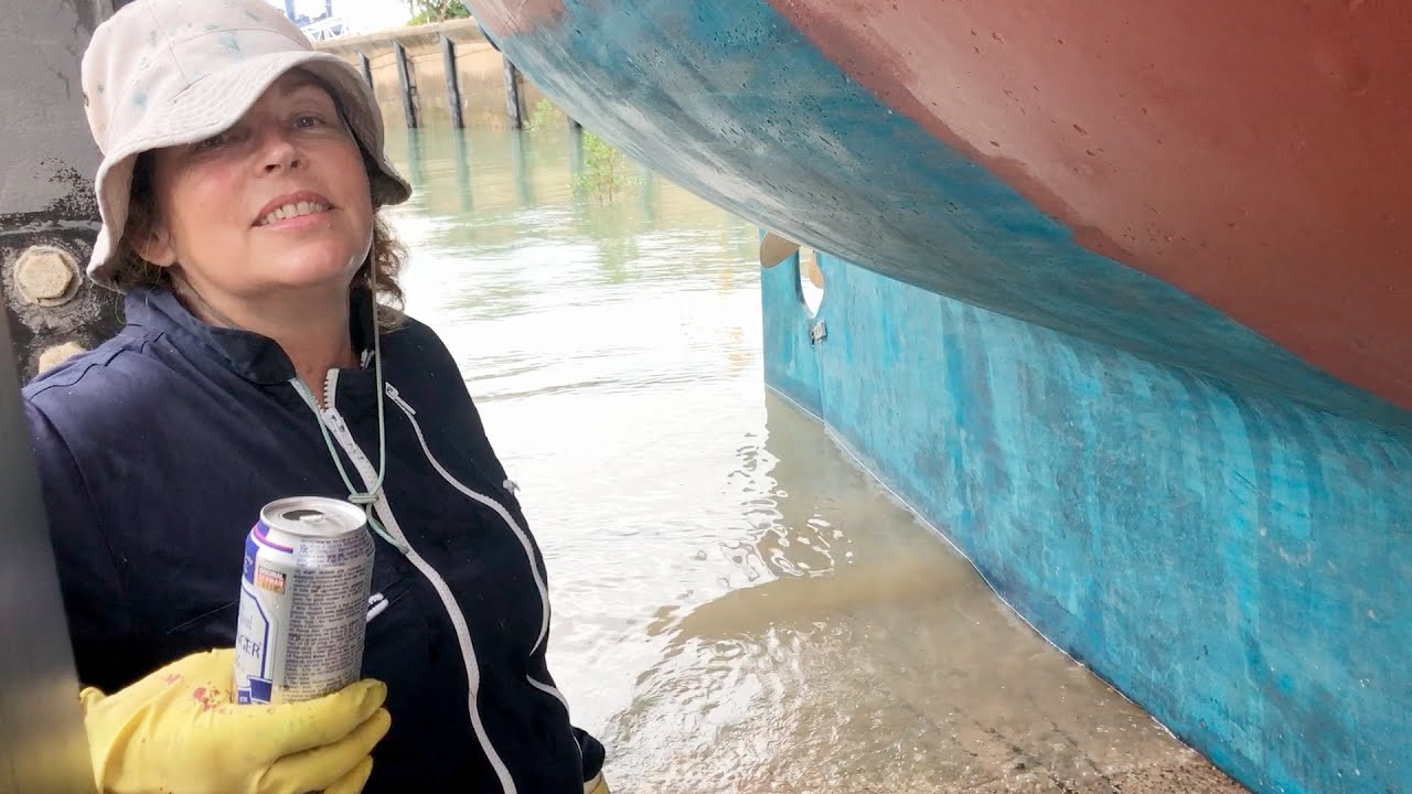 Ep 280 | Boat Jobs at Dinah Beach Careening Poles, Darwin, Sailing Nutshell