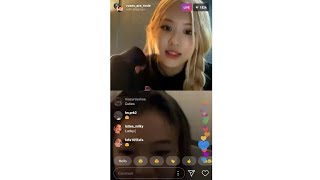 Blackpink Rose Live Instagram with Jisoo.. 6/12/2019
