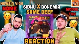 Reaction on (Same Beef) | Sidhu Moose Wala | Ft. |Bohemia | Reaction | React Hub