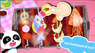 🐼 Perjalanan kamping panda kecil 🐼 | baby bus #game screenshot 4