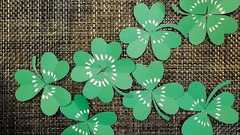 画用紙 春の飾り クローバーの作り方 Diy Drawing Paper Spring Decoration Clover Mp3