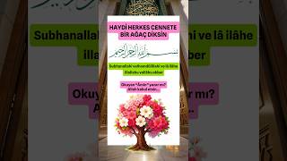 Cennette Ağaç Dikmenin Sırrı Bu Zikirde