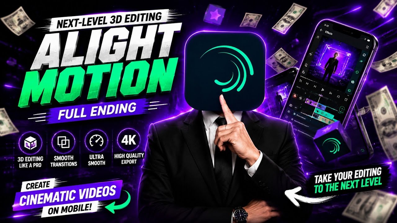 Next-Level 3D Editing in Alight Motion 🔥 | Smooth Transitions & Depth ...