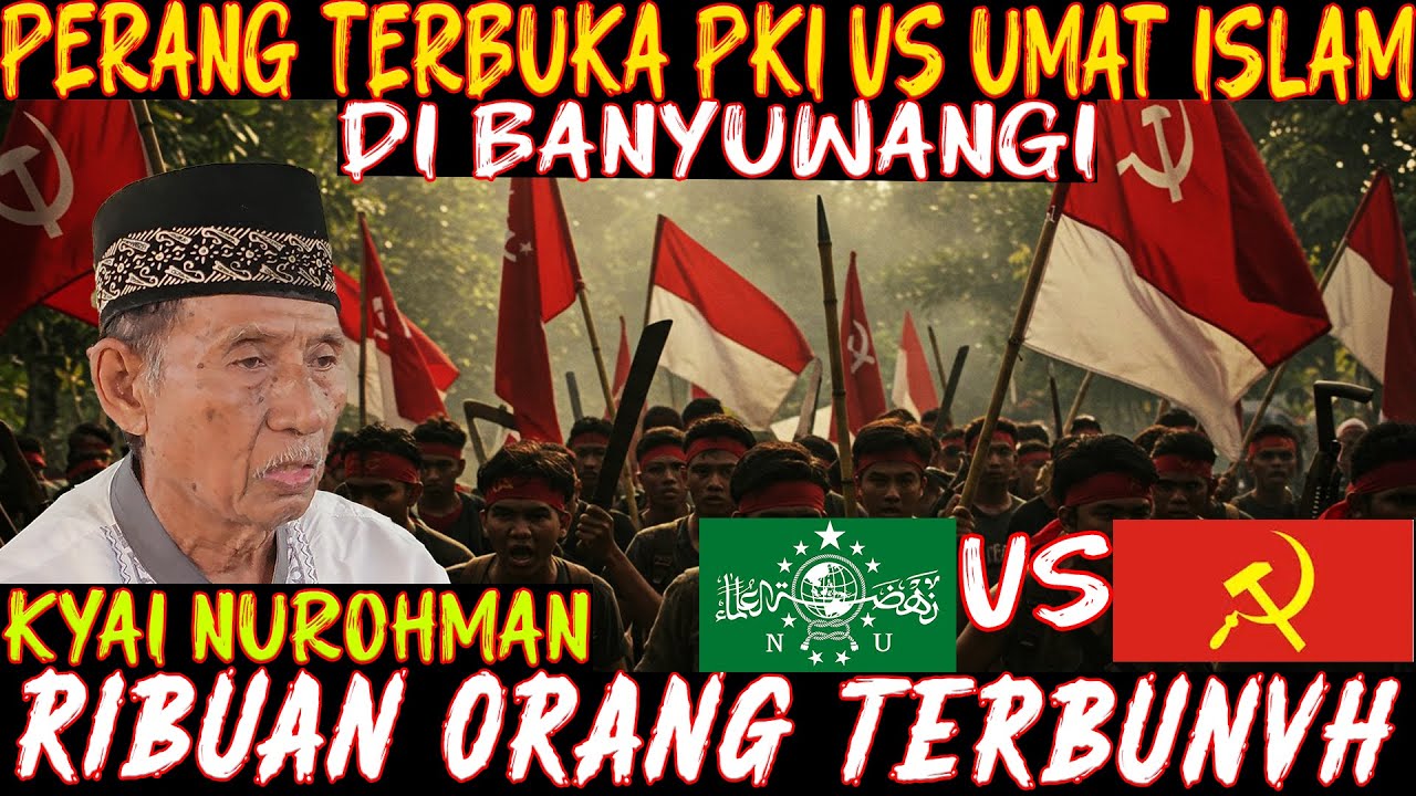 SAKSI HIDUP PERANG TERBUKA UMAT ISLAM VS PKI DI BANYUWANGI YANG TIDAK DICATAT BUKU SEJARAH..