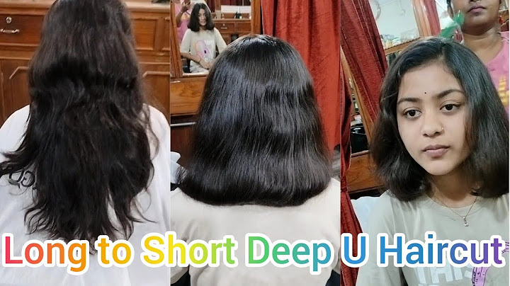 Long to Short Blunt Haircut//Deep U Haircut// How to Cut Hair