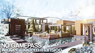 BLOXBURG | No Gamepass Winter Modern Mansion | 200k | Roblox | Housebuild BLOXBURG | No Gamepass Winter Modern Mansion | 200k | Roblox | Housebuild