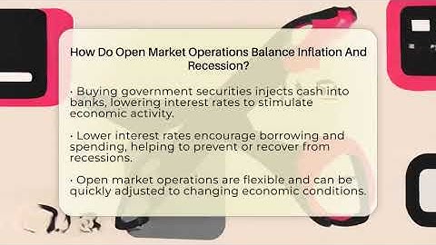How Do Open Market Operations Balance Inflation And Recession? - Inflation Insight Channel