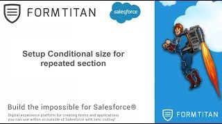 Setup Conditional size for repeated section