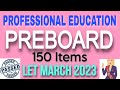 Preboard professional education let march 2023 let2023 lpt abrinica calzado tv