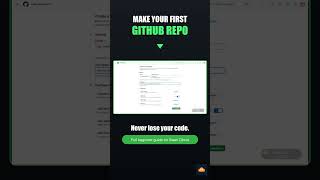Make Your First GitHub Repo (Beginner Demo) #shorts