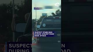 Suspect stabs man during violent road rage attack