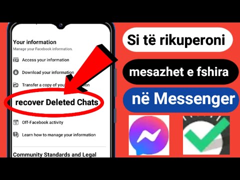 Video: Si të rikuperoni mesazhet e fshira në messenger?
