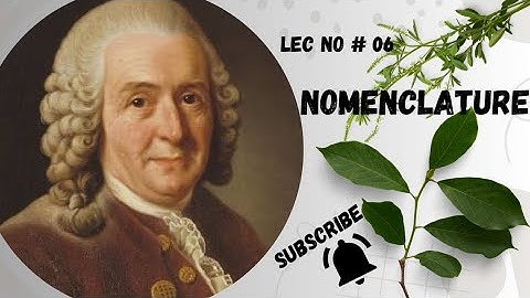 Nomenclature of Plants