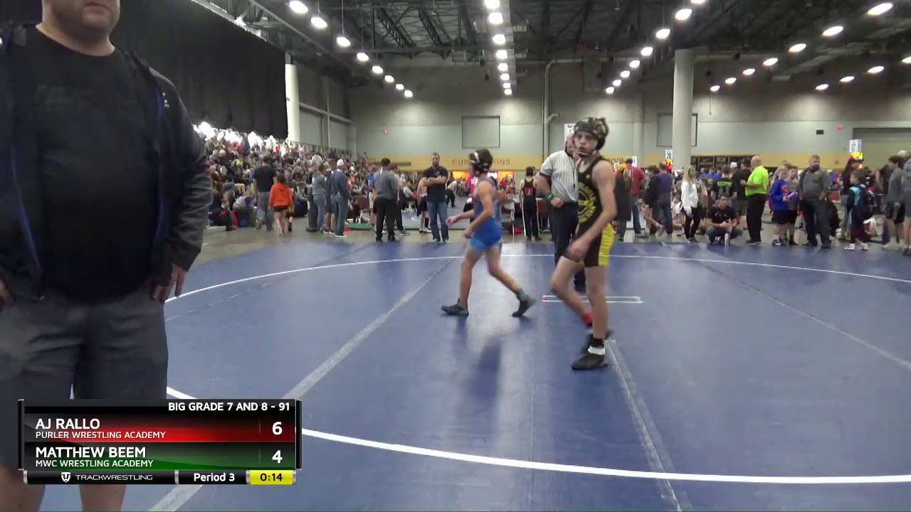 Big Grade 7 And 8 91 Matthew Beem MWC Wrestling Academy Vs Aj Rallo ...