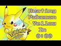 Beating Pokémon Yellow In 0:00
