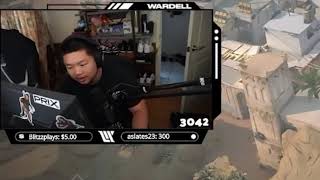 Wardell banging his desk out of rage | Valorant