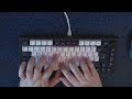 Typing test - Glorious GMMK PRO with lubed Kailh Speed Bronze switches and ISO-ES PBT keycaps