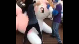 Furries Beating Up Inflatable Animal