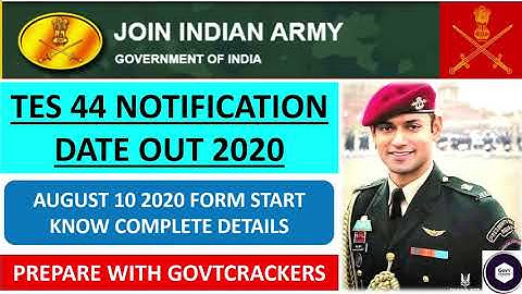 TES 44 OFFICIAL NOTIFICATION 2020 OUT | 10+2 ARMY ENTRY SCHEME 2020 APPLICATION | 10+ 2 ENTRY ENTRY