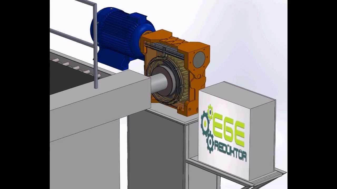 Solidworks Worm Geared Reducer Animation YouTube