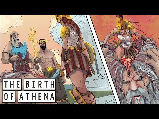 The Birth of Athena: The Incredible Origin of the Goddess of Wisdom - Greek Mythology in Comics class=