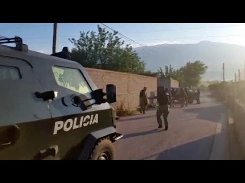 نبرد پلیس با قاچاقچیان مسلح در آلبانی