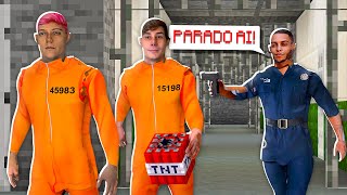 POLÍCIA e LADRÃO da VIDA REAL no MINECRAFT!