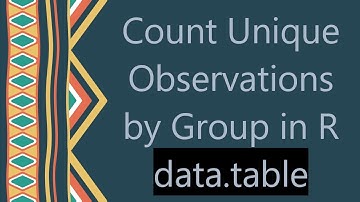 Count Unique Observations by Group in R data.table