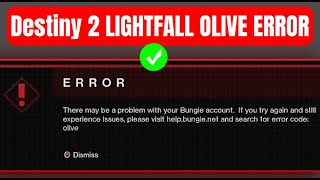 How To Fix Destiny 2 Error Code OLIVE - Fix Destiny 2 OLIVE Error
