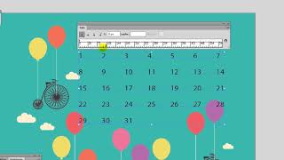 일러스트특강0814녹화 4: Tabs 패널, 캘린더 만들기