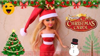 Diy Barbie Christmas Dresses. Christmas Outfits For Barbie. Making Easy Clothes For Barbies 2020 Hd