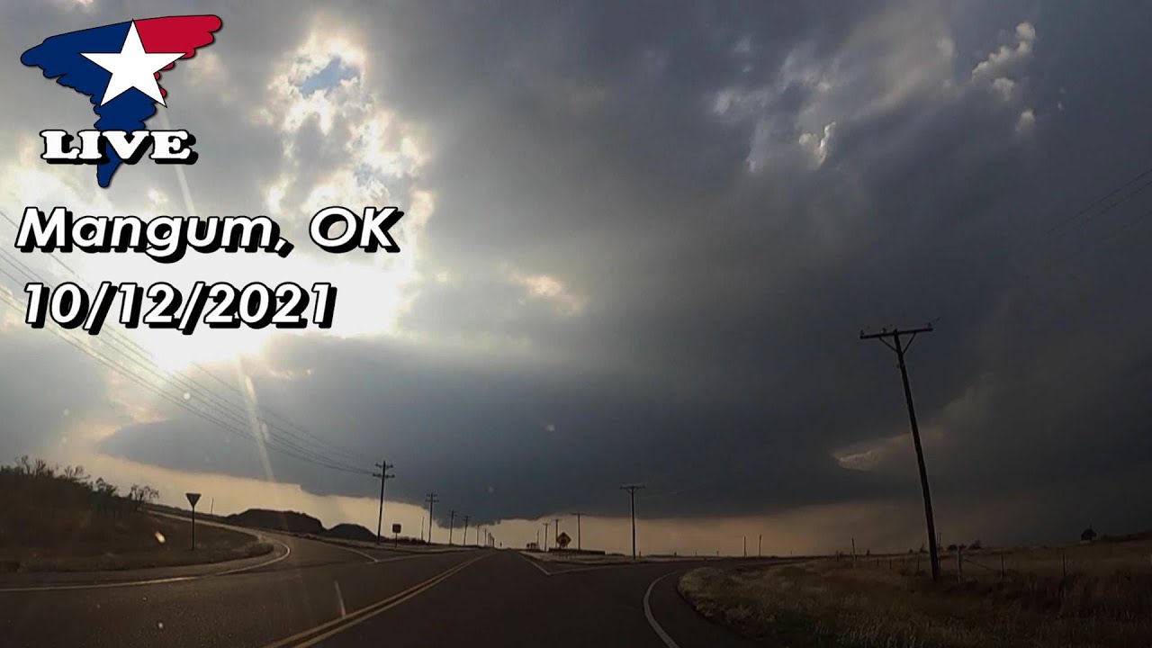 October 12, 2021 • SW Oklahoma Supercell & Funnels (LIVE from Jason ...