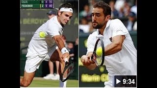 Roger Federer vs Marin Cilic - Highlights Wimbledon Men's Finals 2017