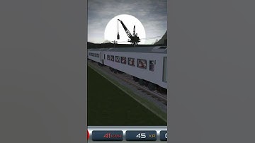 Train Driver 15 in Tutorial  at Night #gameworld #train #traingame