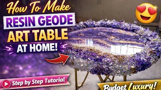 Don’t Buy Expensive Tables!😳 Make This Luxury Resin Table at Home | Full Tutorial Of Resin Art Table
