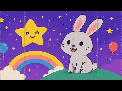 🌈✨ مغامرة الأرنب والنجمة المضيئة 🐰⭐ | قصة أطفال ممتعة وهادفة قبل النوم