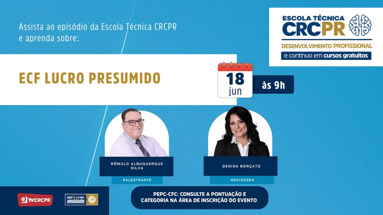 Escola Técnica CRCPR - ECF Lucro Presumido