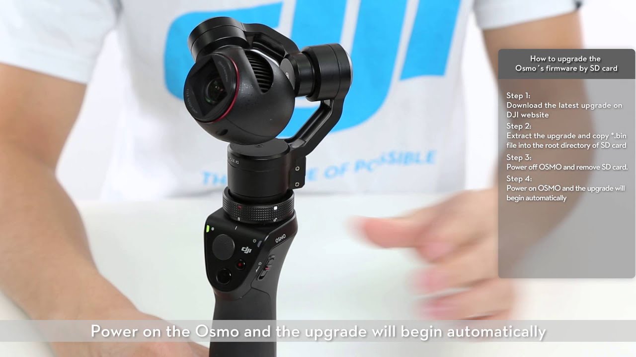 How Upgrade DJI Osmo's Firmware - YouTube