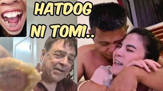 Nakakatuwa Ang Hatdog Ni Tomi Na Nasa Center Of Da Bread