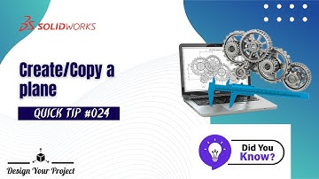 Create/Copy a plane | Quick Part module tips| Tutorial | Tips and Tricks | Shortcut | Solidworks