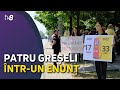 Protest: Deputații Partidului ȘOR au scos bannere cu greșeli la fereastra clădirii